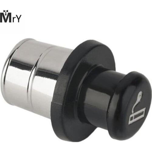 DJSona Secret Stash Car Cigarette Lighter Hidden Diversion Insert Pill Box Container (Black & Silver) Hot Sale