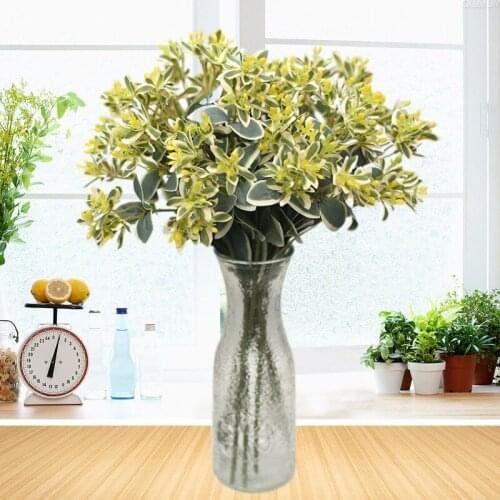 1pc Milan Artificial Flowers Green Plants Home Garden Decoration Fake Flowers