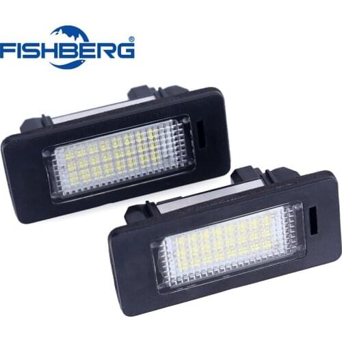 2Pcs Car Led License Plate Light Error Free 12V 6000k White Led License Plate Lamp For BMW e60 E82 E90 E92 E93 M3 E39 E60 E39
