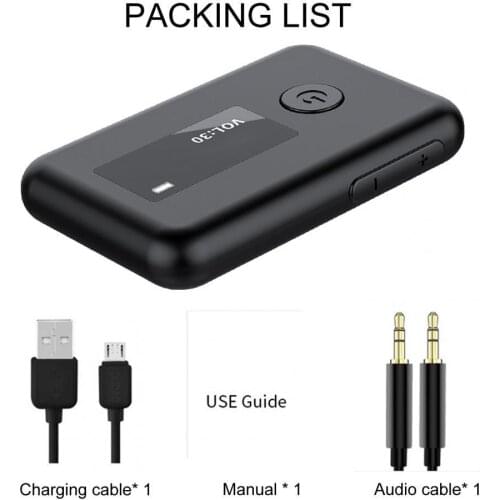 2in1 Bluetooth 5.0 Transmitter Receiver Wireless Adapter OLED Screen Bluetooth Adapter for TV/Car/Home