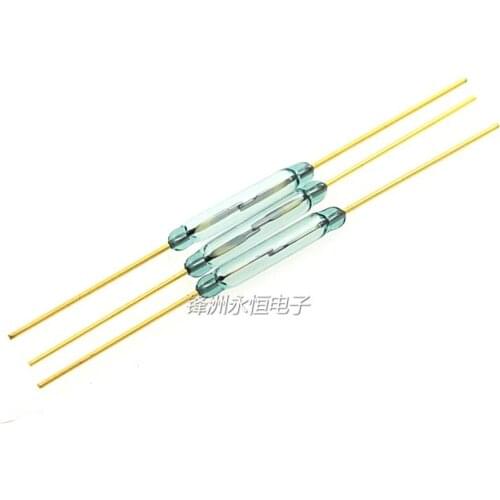 5PCS/lot Reed Switch MKA14103 MKA10110 MKA07101 MKA16101 MKA20101 GLASS Green 2*14mm normally open Low Voltage
