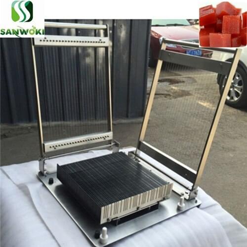 Customized 25*25mm chocolate bar cutter machine Truffle chocolate block slicer double arms chocolate guitar cutting machine