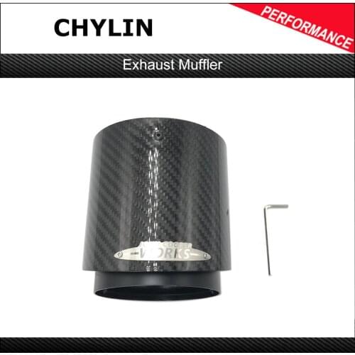 Free Shipping Black And Carbon Fiber Muffler Tip Fit for Mini Cooper Exhaust Tip R55 R56 R57 R58 R59 R60 R61 F54 F55 F56 F57 F60