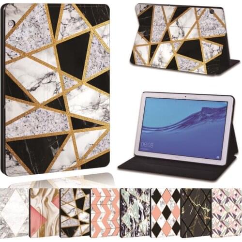 For Huawei MediaPad M5 Lite/T5 10/M5/T3 10/T3 8 Inch Tablet Case Anti-Fall Shape Series Cover Case + Free Stylus