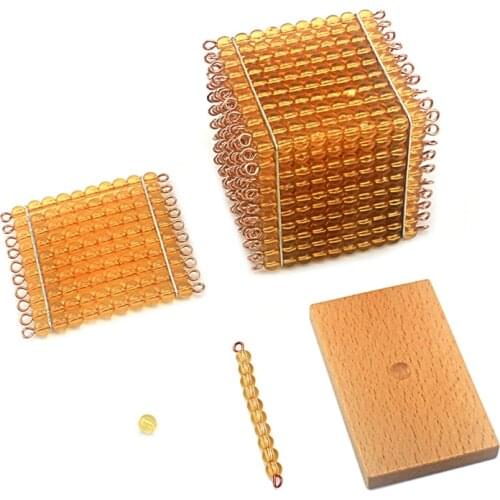 Montessori Baby Wood Introduction to Decimal Quantity Simple Version Toys for Children Early Learning Educational Preschool Gift