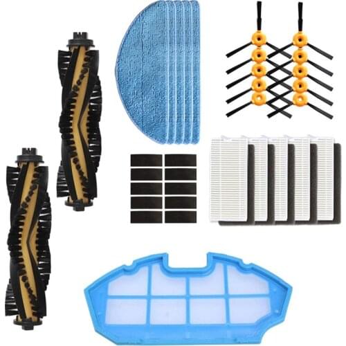 Robot Vacuum Cleaner Roll Main Side Brush HEPA Filter Sponge Mop Cloth Roll for CONGA EXCELLENCE iboto aqua v710 Filter Cleaner