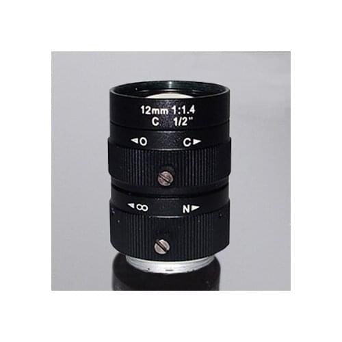 Focusafe HD 3 Megapixel Industrial Zoom Lens 1/2" C Mount 12mm Manual Iris Machine Vision Lens for Industrial Camera