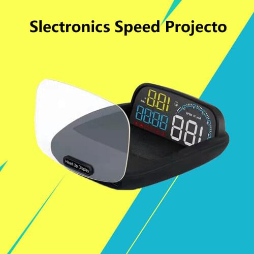 Head up display C600 OBD2 smart display speedometer temperature car electronics speed projector HUD on the windshield