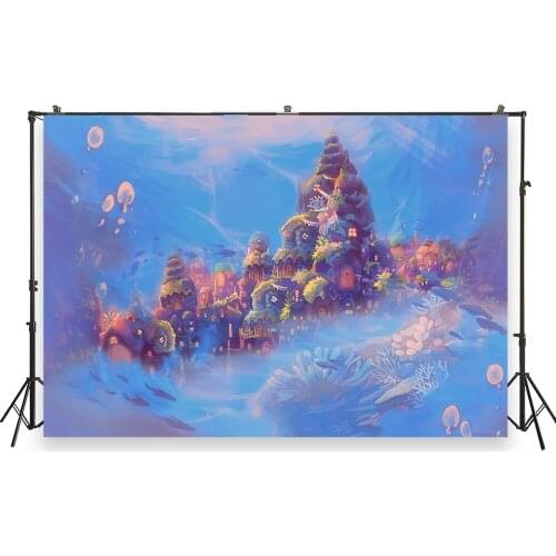 HUAYI Photo Background Newborns Baby Birthday Photography Backdrops Fantasy Castle Custom Studio Photobooth Backdrop XT-6718