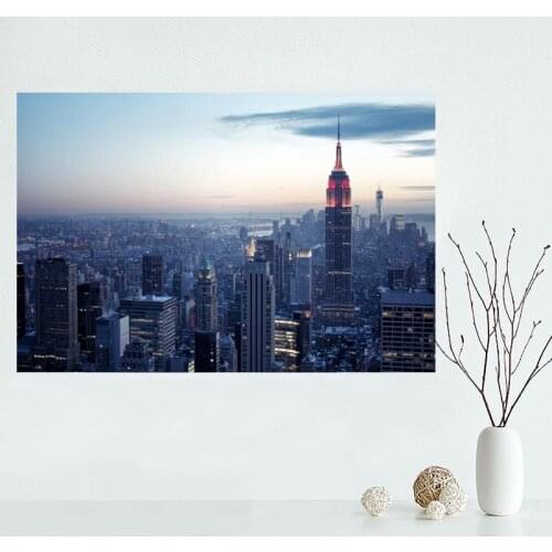 Nice New York Poster Custom Canvas Poster Art Home Decoration Cloth Fabric Wall Poster Print Silk Fabric