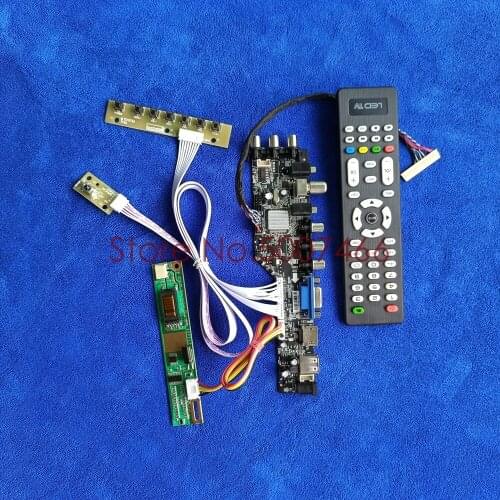 LCD controller board kit 1280*800 1CCFL USB+VGA+AV LVDS 30-Pin screen DVB-T digital signal fit LTN154X1/LTN154X3/LTN154XA