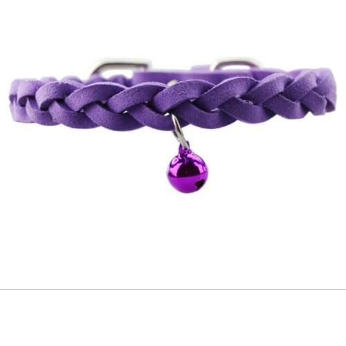 Cat collar braid Puppy Cats Collar With Name Tag Personalized Engraved for Small Medium Dogs Free Bell