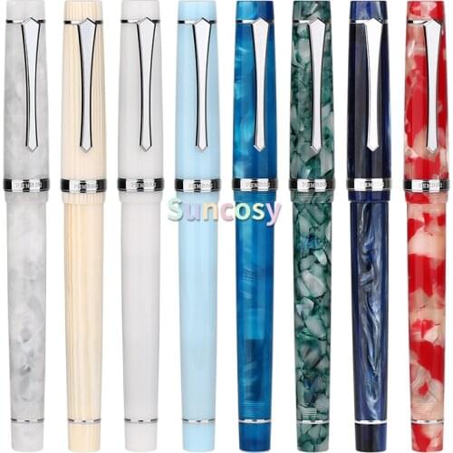 Penbbs 352 Decor Colored Resin Fountain Pen, Rotary Inking, Student Adult Writing Calligraphy Painting Pen, Gift Pen