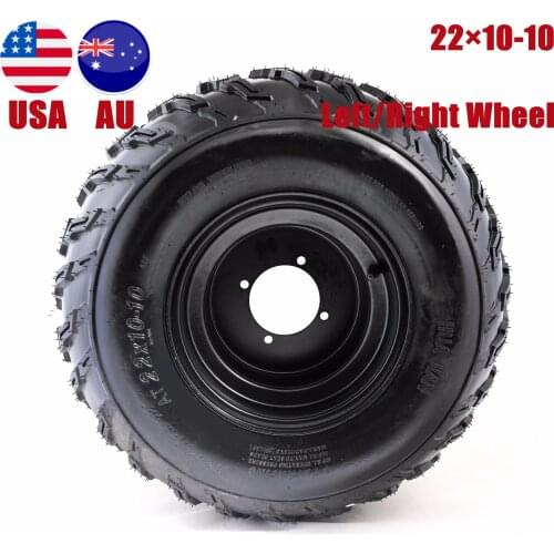 Genuine New 22x10-10 10" Tire Wheel 22X10X10 Tyre Tires Rim Pneu For 200CC 250cc 300cc ATV Supermoto Quad GO KART Taotao Buggy