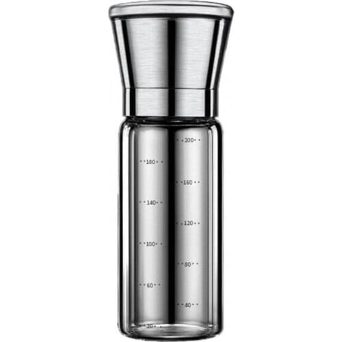Manual Home Stainless Steel Adjustable Seasoning Bottle Sea Salt Pepper Grinder