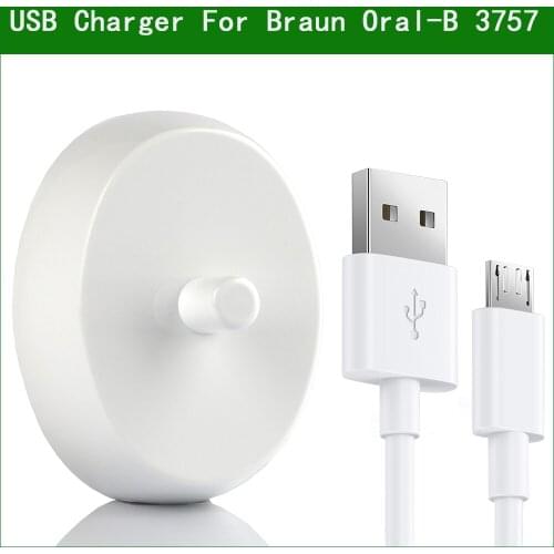 Replacement Electric Toothbrush Charger Model 3757 Suitable For Braun Oral-b D17 OC18 Toothbrush Charging Cradle 5V USB Plug