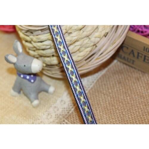 20yards/lot wide 1.2cm Woven Jacquard Ribbon X-type for curtain and clothing accessory LS-0985