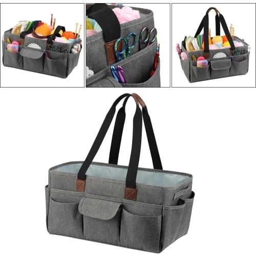 Knitting Woolen Yarn Balls Storage Bags Sewing Tools Case Organizer Tote Bag Knitting Needles Holder Artist Organizer Bag