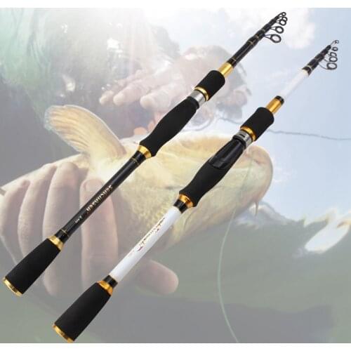 Lowest profit 1.8m 2.1m 2.4m 2.7m Carbon Fishing Rod Telescopic Casting Spinning Fishing Rod Travel Fishing Tackle lure rod