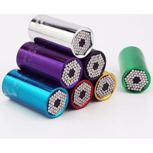 7-19mm Universal Wrench Torque Head Set Socket Sleeve Ratchet 3/8 Bushing Spanner Magic Grip Tool Multifunction Socket Wrench