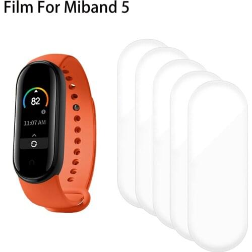 For Mi Band 5 Screen Protector Film For Xiaomi Miband 5 Smart Wristband MiBand 5 Bracelet Screen Protector Not Tempered Glass