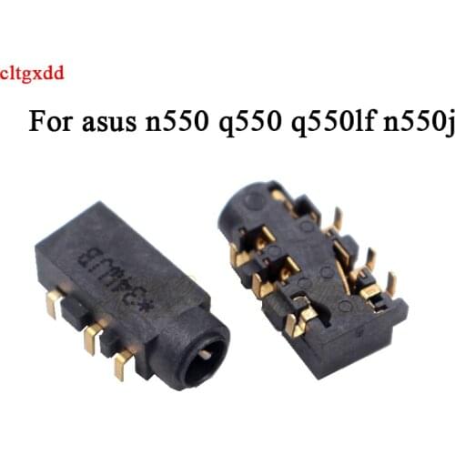 1pcs 6-pin 3.5mm earphone port microphone socket audio connector for asus n550 q550 q550lf n550j n550ja n550jv n550jk n550lf