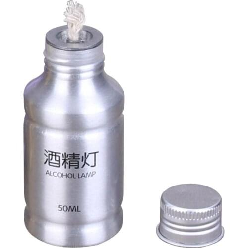 2021 Top Portable Mini 50ml Aluminum Alloy Alcohol Burner Lamp Chemistry Lab Equipment