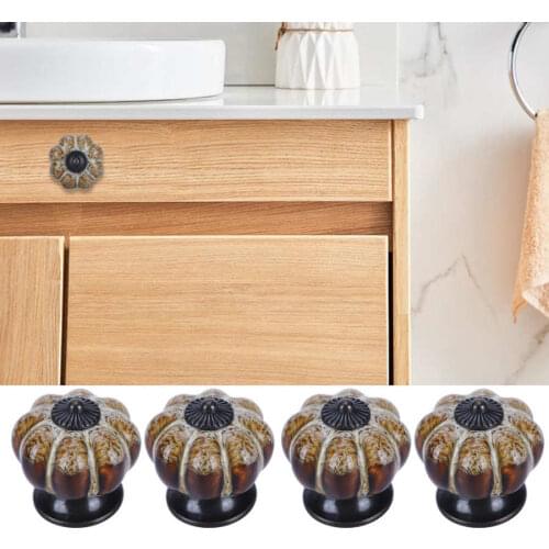 4Pcs European Style Vintage Cabinet Pull Drawer Closet Wardrobe Door Handle Knob