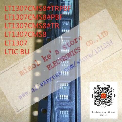 [5pcs]100%New original: LT1307CMS8#TRPBF LT1307CMS8#PBF LT1307CMS8#TR LT1307CMS8 LT1307 LTIC BU - IC REG BOOST ADJ 600MA 600kHz