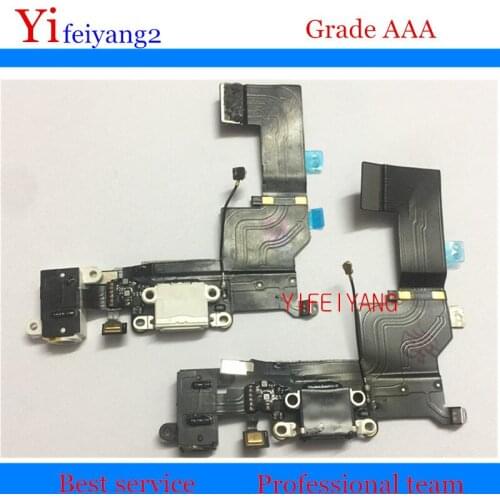 50pcs YIFEIYANG Original For iPhone 5s Charger Charging Port Dock USB Connector Flex Cable Headphone Audio Jack Ribbon