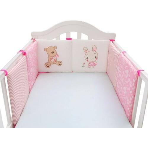 6pcs 30*30cm Newborn Baby Bed Bumper Infant Room Decor Pillow Children Bedding Sets Decoration Toys