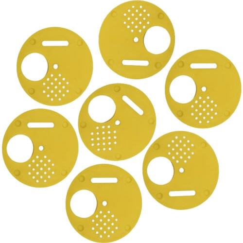 8PCS Beehive Bee Box Door Cage Entrance Gate Plastic Round Hive Hole Beekeeping Nest Door Equipment Beekeeping Tools Supplies