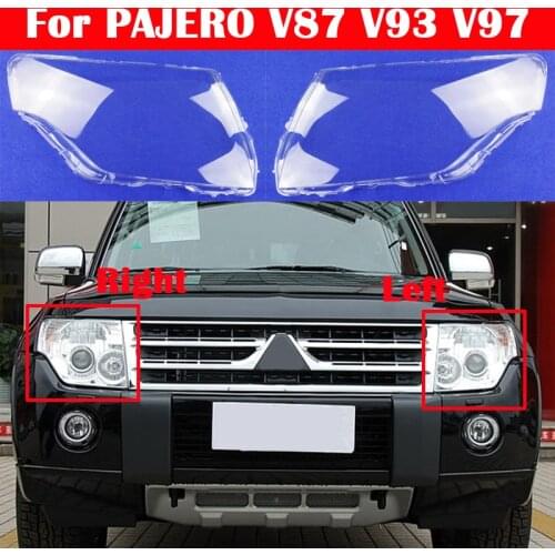 Car Lens Glass Light Lamp Headlamp Shell 2007-2018 Transparent Lampshade Headlight Cover For Mitsubishi PAJERO V87 V93 V97
