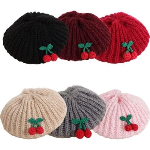1-4Y Baby Knitted Cute Hat Winter Autumn Berets Beanies Cap Toddler Newborn Children Girls Boys Soft Caps Hats Accessories