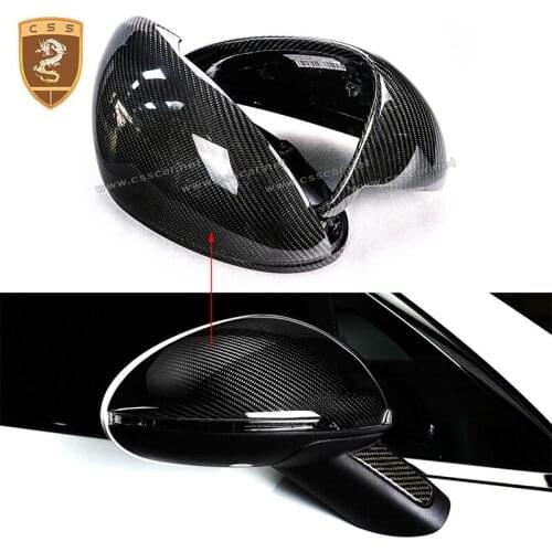 CSSYL Full Carbon Fiber Mirror Cover For Porschor Macan 958 high quality carbon fiber Rearview Mirror Cover Replacement Style