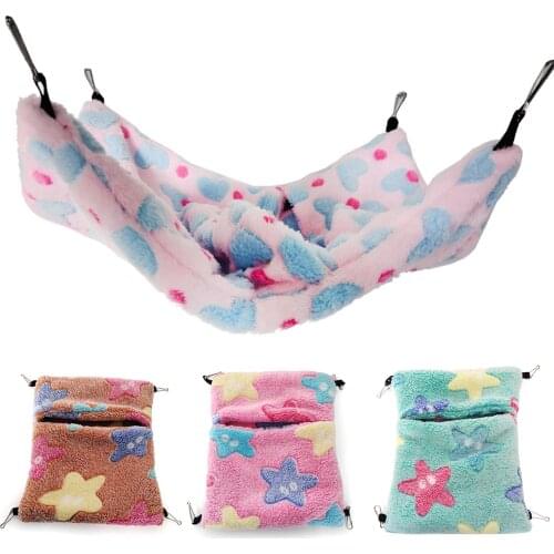 Hamster Warm Envelope Hanging Hammock Soft Plush Sleeping Bed Pet Nest Supplies