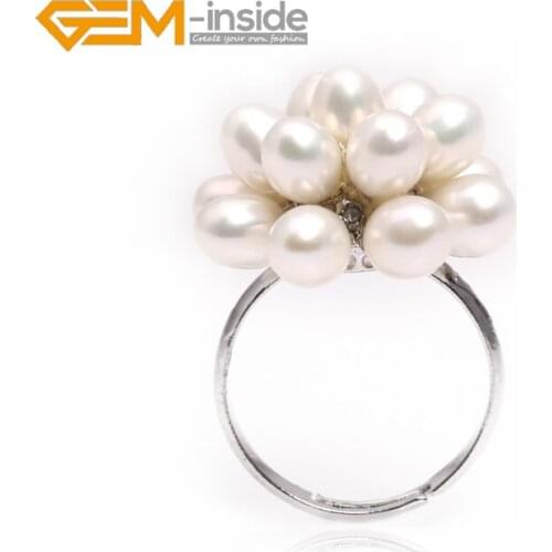 Белые кольца GEM-inside China At AliExpress