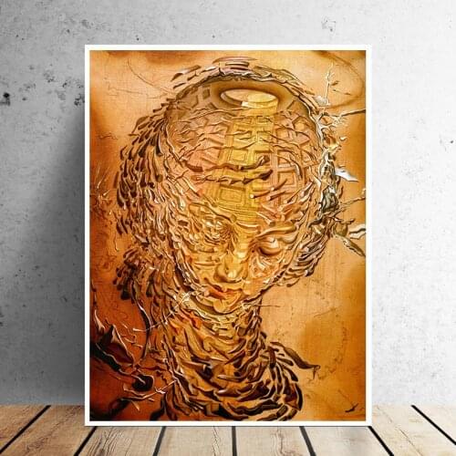 Head Exploding By Salvadoer Dalies Canvas Painting Print Bedroom Home Decoration Modern Wall Art Oil Painting Poster Pictures HD