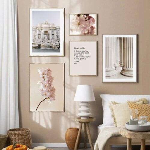 Italy Rome Old Architecture Canvas Painting Famous Sculpture Poster Home Decor Wall Art Print Classical Style Picture Modern