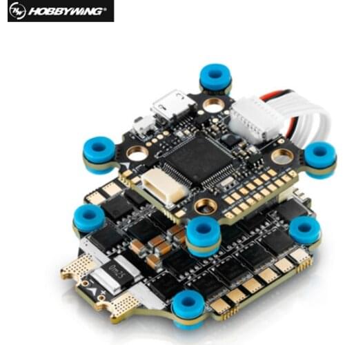 Hobbywing XRotor Micro 60A 4in1 BLHeli-32 6S ESC & XRotor Micro Flight Controller F4 GC for FPV Racing Drone Quadcopter