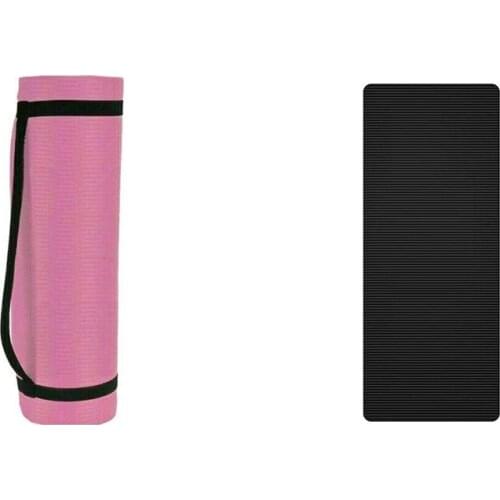 Yoga Mat Gymnastic Mat Anti-Slip Mat Thick 1.5Cm,Fitness Mat with Shoulder Strap,For Yoga,Pilates and Gymnastics