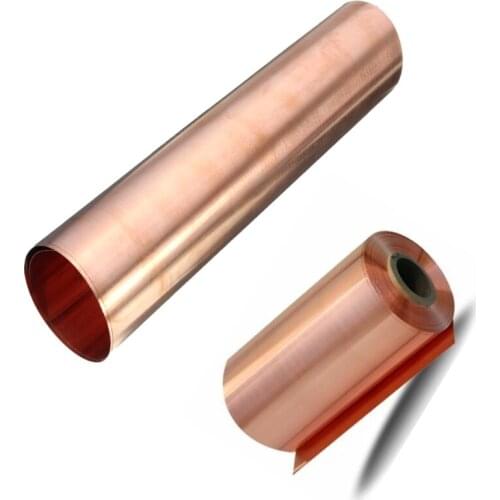 Hot Copper Foil Tape Shielding Sheet 0.01-0.6 mm X 20-100 mm X 100-1000mm Double-sided Conductive Roll