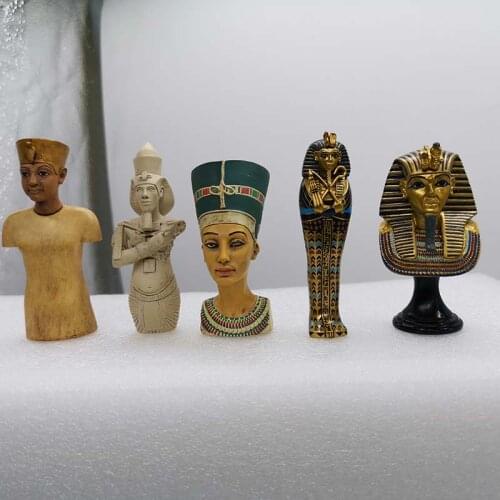 5pcs Set Ancient Egyptian Civilization Model Assembly King Faro Pyramid Treasure Ornaments Collection Toys Girls Boy Gift