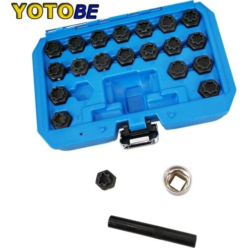 SPECIAL WHEEL NUT KEY SOCKET TOOLS 22 Pcs PUNCH FOR AUDI