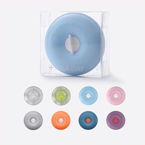 Donuts Portable Pill Storage Organizer Candy Medicine Box Container Plastic Pill Case Drug Tablets Dispenser For Vitamin Jewlery