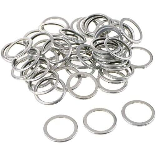 Durable Aluminum Oil Drain Plug Washer Gaskets for Subaru Repalces OEM# 11126-AA000 50pcs