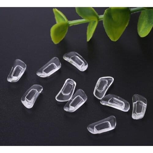Drop Ship&Wholesale 5 Pairs/Lot Inserted Bayonet Silicone Eyeglasses Soft Nose Pads Glasses Massage Oct. 8