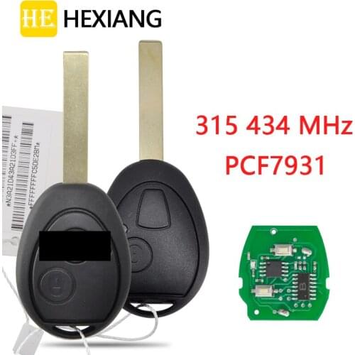 HE Xiang Car Remote Control Key For BMW MINI Cooper S R50 R53 2002 2003 2004 2005 Land Rover ID73 315/433MHz Replace Smart Key