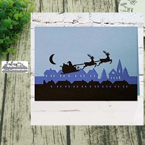 Christmas sleigh METAL CUTTING DIES Stencil Scrapbooking Photo Album Card Paper Embossing Craft DIY