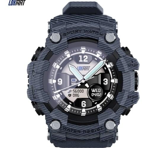 LOKMAT ATTACK Sports Smart Watch 1.28'' Screen BT5.0 IP68 Waterproof Fitness Tracker Heart Rate/Blood Pressure/Sleep Monitor